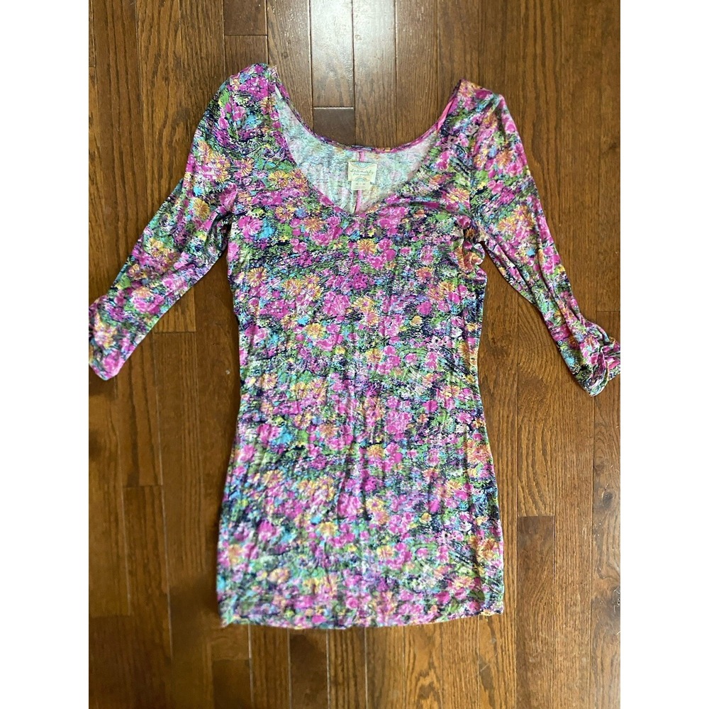 Intimately Free People pink Floral Body Con Dressā M